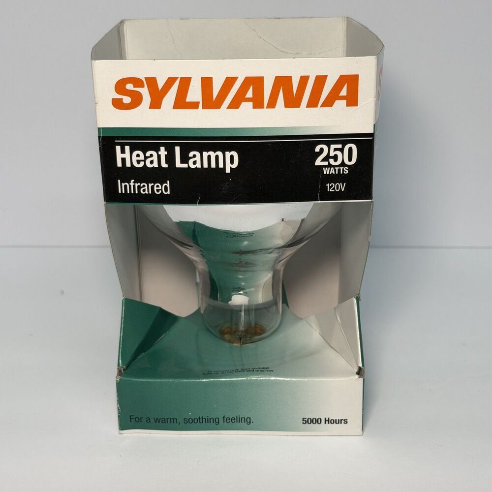 SYLVANIA 250-Watt BR40 Clear Infrared Heat Lamp - 120V - Rated for 5,000 Hours